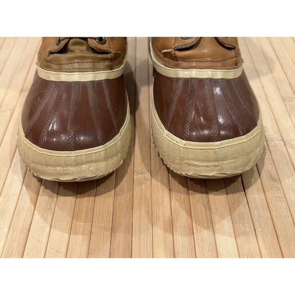 Sorel VTG Cheyenne Rawhide Leather Insulated Rubber Duck Boots Sz 6 / 7 Or 5 M - Picture 4 of 14